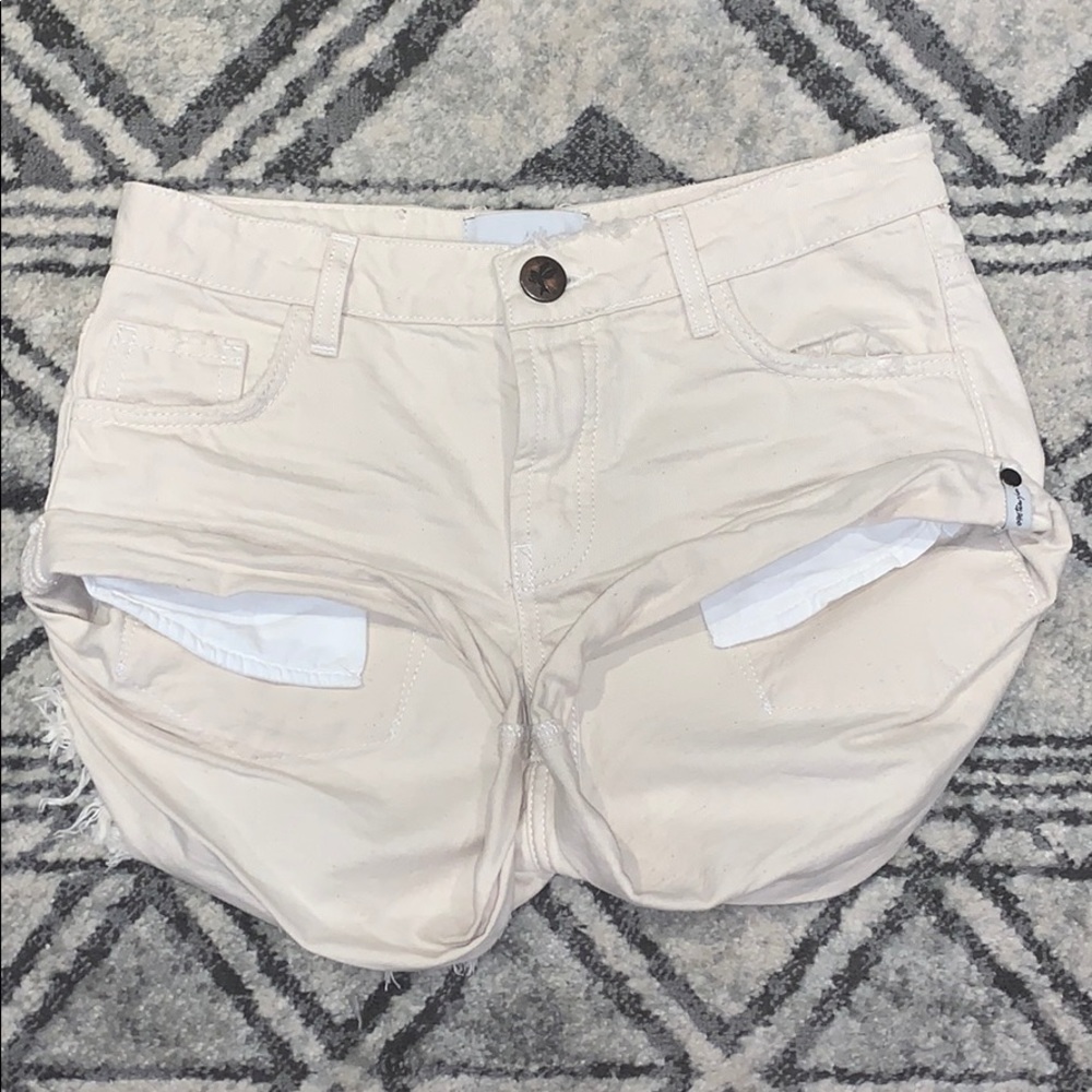 One Teaspoon Bandits Cream Color Size 24